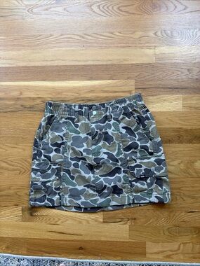 Vans Camo Mini Skirt in Green, Brown, Black